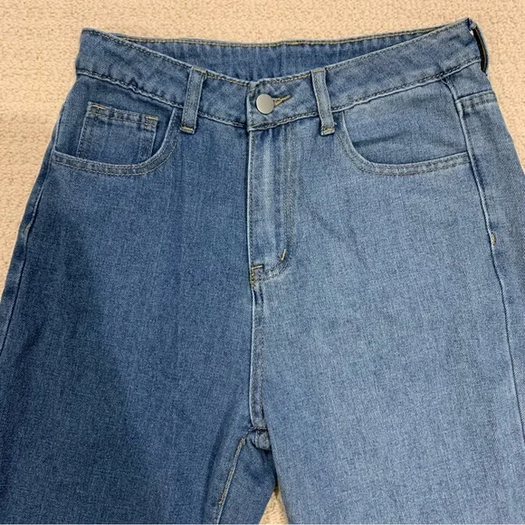 Split Color Jeans - Picture 3 of 5